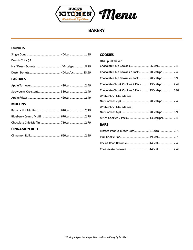 Menu Page 6
